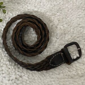 Genuine Leather Braided Belt
